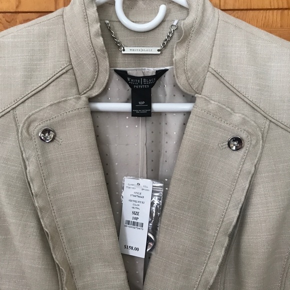 WHBM Blazer PM NWT Color Neutral - Picture 4 of 7